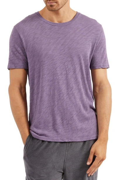 Atm Anthony Thomas Melillo Slub Crewneck T-shirt In Faded Grape