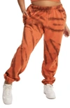 Good American Boyfriend Sweatpants In Cinnamon Tie Dye002