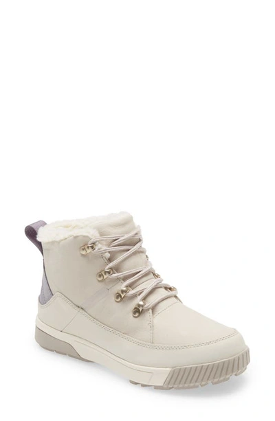 The North Face Sierra Waterproof Lace-up Bootie In Garden White/ Silver Grey