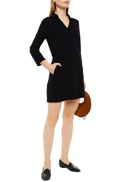 Velvet By Graham & Spencer Ilana Cotton-corduroy Mini Dress In Black