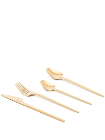 Jonathan Adler Gold Tone Vienna Cutlery Set