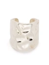 Emanuele Bicocchi Hammered Mid Ear Cuff In 银色
