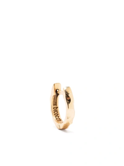 Emanuele Bicocchi Textured Small Hoop Earring In 金色