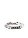 Emanuele Bicocchi Studded Hexagonal Ring In 银色
