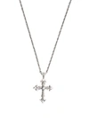 Emanuele Bicocchi Cross Pendant Necklace In 银色