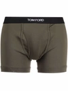 Tom Ford Logo-waistband Boxer Briefs In 绿色