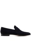 Magnanni Men's Jareth Velvet Venetian Loafers In Black