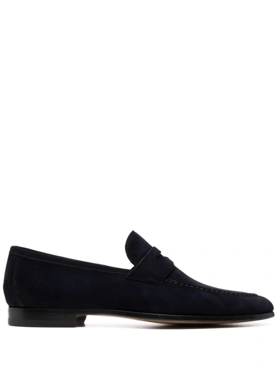 Magnanni ‘canalete' Velvet Slip On Shoes In Black