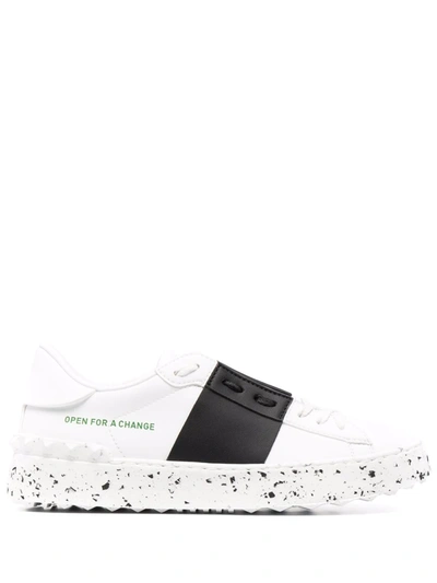 Valentino Garavani Untitled Open Slip-on Sneakers In White