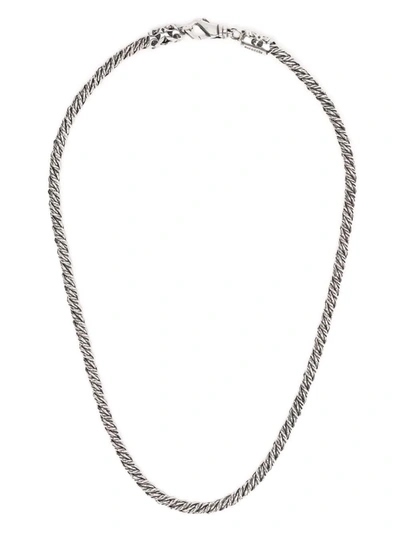 Emanuele Bicocchi Rope-chain Necklace In Silver