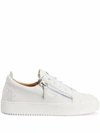 Giuseppe Zanotti Gail Leather Sneakers In White