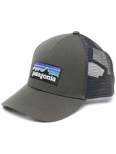 Patagonia Logo-patch Mesh-panel Cap In Grey