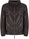 GIUSEPPE ZANOTTI IRWIN HOODED LEATHER JACKET