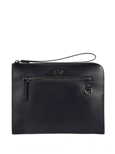 Giuseppe Zanotti Fabian Pocket Clutch In Schwarz
