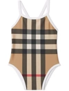 BURBERRY CHECK-PRINT SWIMSUIT