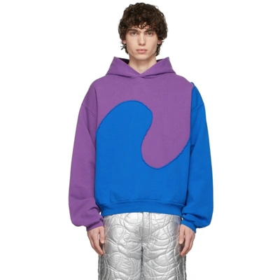 Farfetch Erl Swirl Hoodie ERL Swirl Premium Fleece Hoodie M