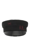 Ruslan Baginskiy Baker Boy Cotton Hat In Black