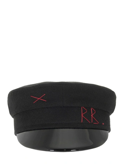 Ruslan Baginskiy Baker Boy Cotton Hat In Black