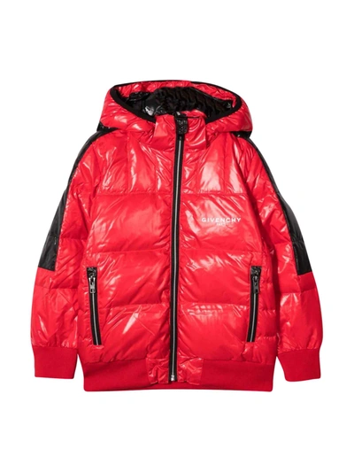 Givenchy Kids' Unisex Red Down Jacket In Rosso