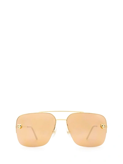 CARTIER CARTIER CT0244S GOLD SUNGLASSES,CT0244S 005