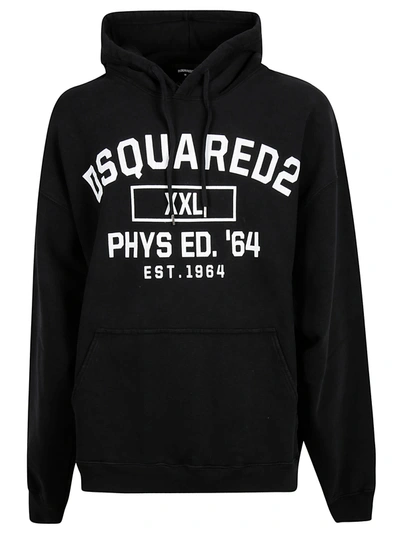 Dsquared2 Logo-print Hoodie In Black
