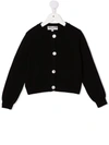 Simonetta Wool-cashmere Blend Cardigan In Black
