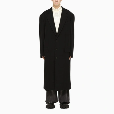 Balenciaga Black Single-breasted Coat