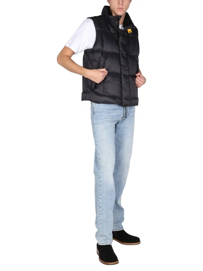 Parajumpers Hooded Down Waistcoat In Blue