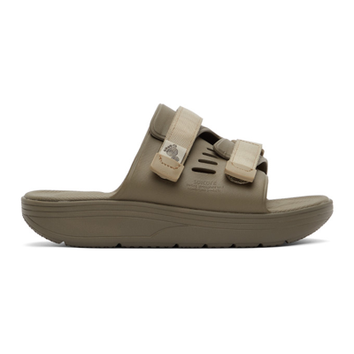 Suicoke Touch-strap Flat Sandals In Militare
