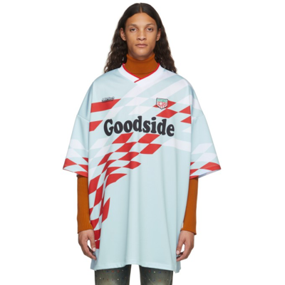 Martine Rose Blue Red Oversized Football T-shirt In Grey ModeSens