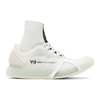 Y-3 WHITE MESH RUNNER 4D LOW SNEAKERS