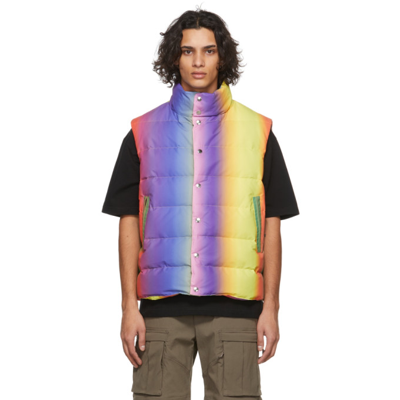 Agr Multicolor Gradient Puffer Vest