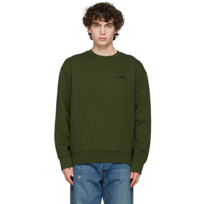 Levi's Green Seasonal Crewneck Sweatshirt In Mossy Green