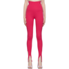 Attico Jamie Milano Knit Stirrup Pants In 008 Fuchsia