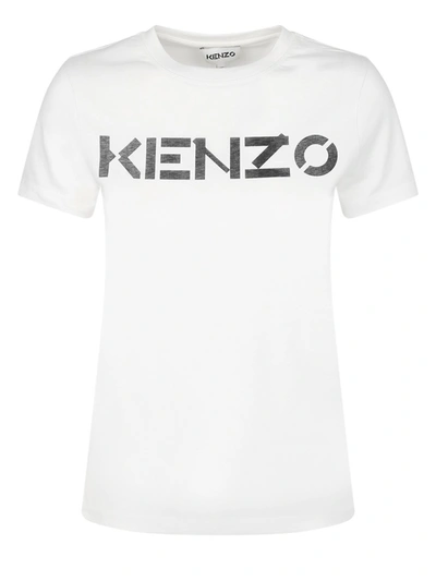 Kenzo T-shirt Logo Bianca In White