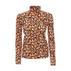 La Doublej Leopard-print Stretch-jersey Turtleneck Top In Lady Leopard