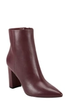 Marc Fisher Ltd Ulani Pointy Toe Bootie In Merlot Leather