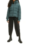 Noize Gracie Hooded Puffer Jacket In Atlantic