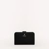 Furla Logo-lettering Leather Wallet In Nero