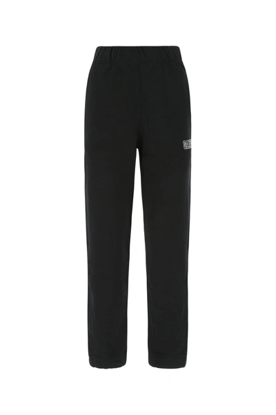 Ganni Black Cotton Blend Joggers  Nd  Donna Xxs