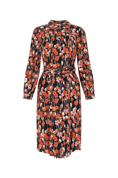 See By Chloé Printed Viscose Dress  Printed See By Chloe Donna 36f In Black
