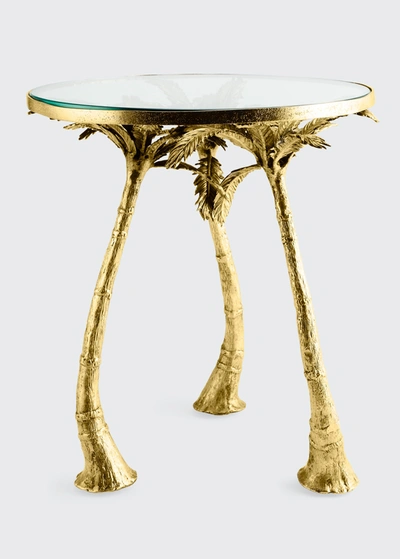 MICHAEL ARAM PALM ACCENT TABLE,PROD167590019