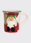 Vietri Old St. Nick Mug - Skiing