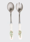 Vietri Lastra Holiday Salad Server Set