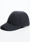 Prada Virgin Wool Felt Baseball Cap In F0308 Antracite