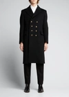 TOM FORD MEN'S DOUBLE-BREASTED MILITARY COAT,PROD166660099