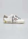 Golden Goose Kids' Girl's Super Star I Believe In Magic Glitter Sneakers, Baby/toddlers In White Leathermuli