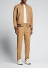 Loro Piana Men's Cotton Gabardine Chino Trousers In H0c5 Toupe