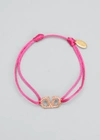 Valentino Vlogo Crystal-embellished Cord Bracelet In O40 Feminine Ligh