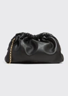 Mansur Gavriel Cloud Mini Chain Clutch Crossbody Bag In Black Flamma